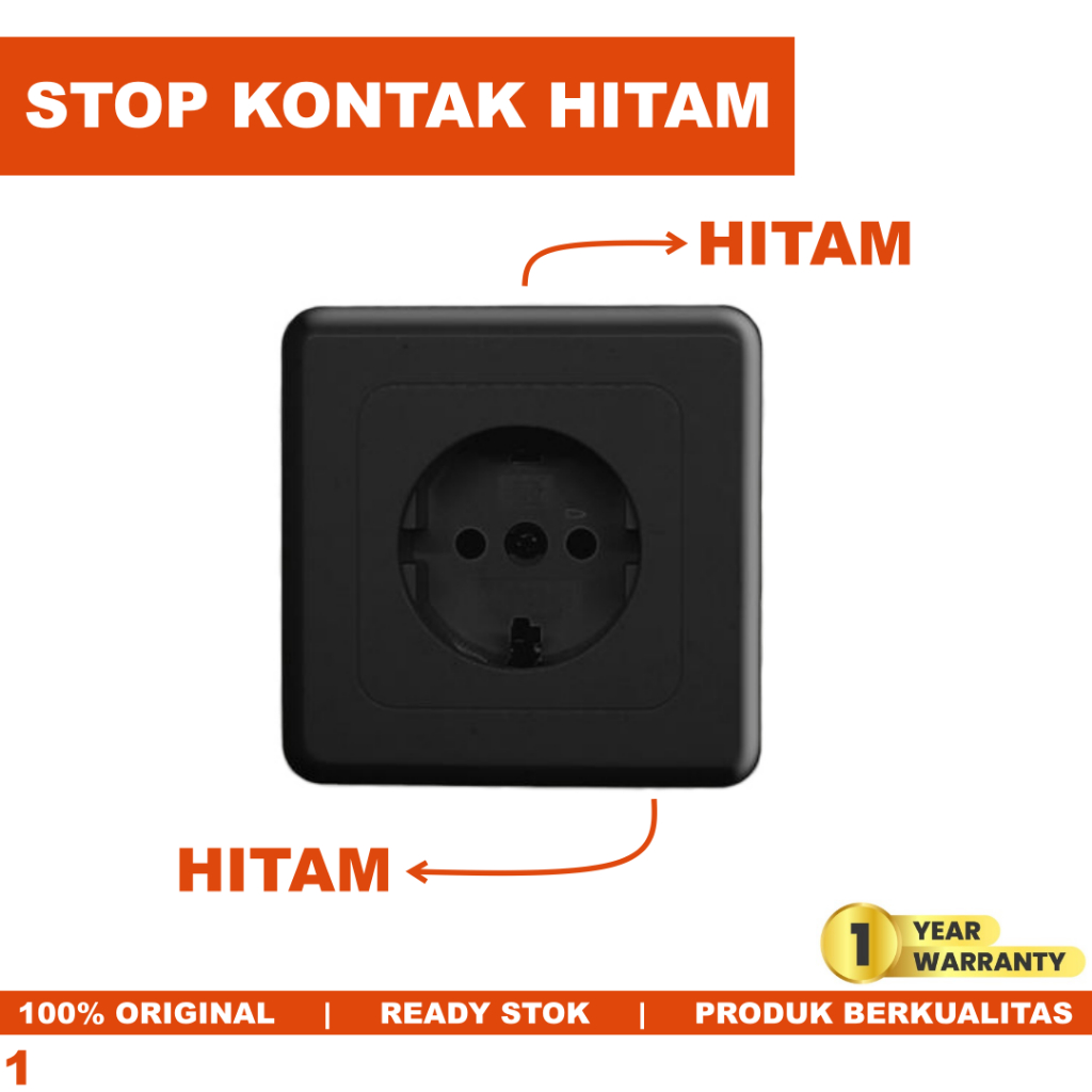 Jual Stop Kontak Dinding Hitam Dutron Tembok Inbow IB Tanam Steker ...