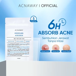 ACNAWAY Infinity Acne Patch – Acne Patch Ukuran Besar 6x2.5cm untuk Jerawat | Breathable, Tipis & Sweatproof | Plester Jerawat Tempel dengan Salicylic Acid + Centella + Mugwort