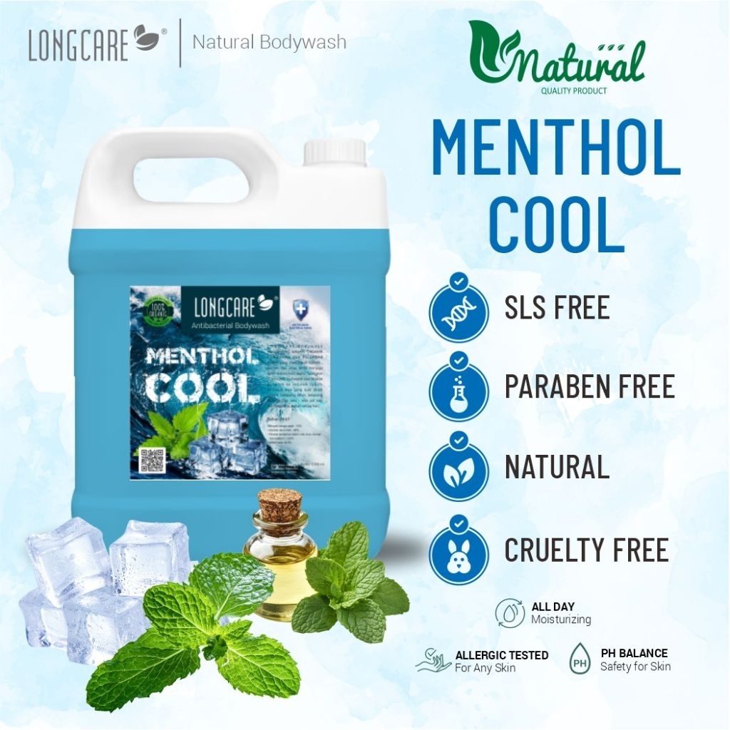 Jual Longcare Sabun Mandi Cair Menthol Cool 1000ml | Shopee Indonesia