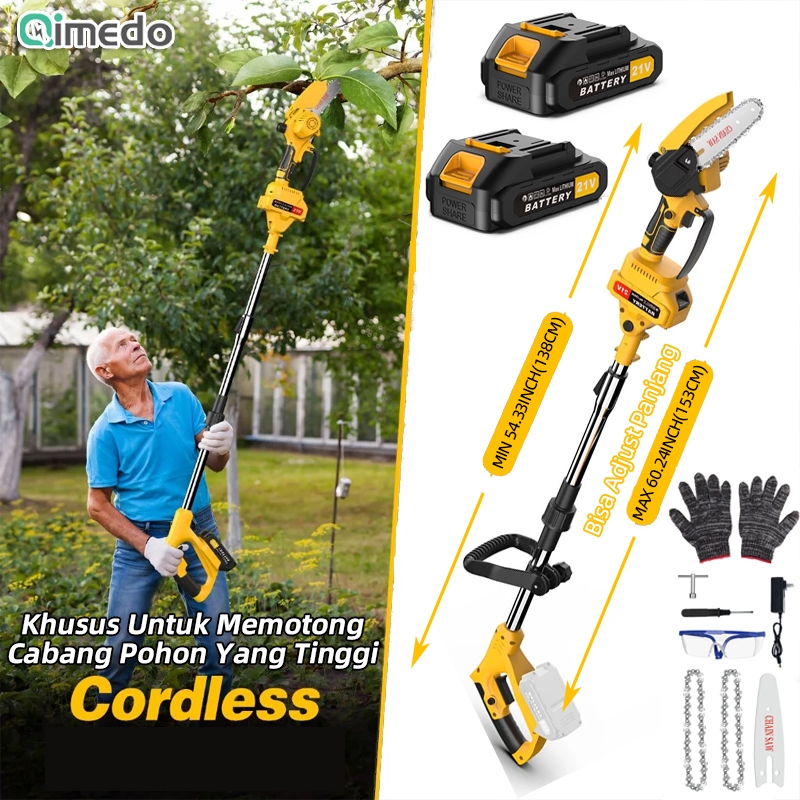 Jual 6 inci Sangat Tinggi Cordless Chainsaw Gergaji Mesin Lithium ...