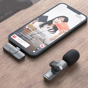 Microphone Mic Clip On Lavalier Youtuber Wireless Usb Mikrofon Nirkabel Portable Wireless USB