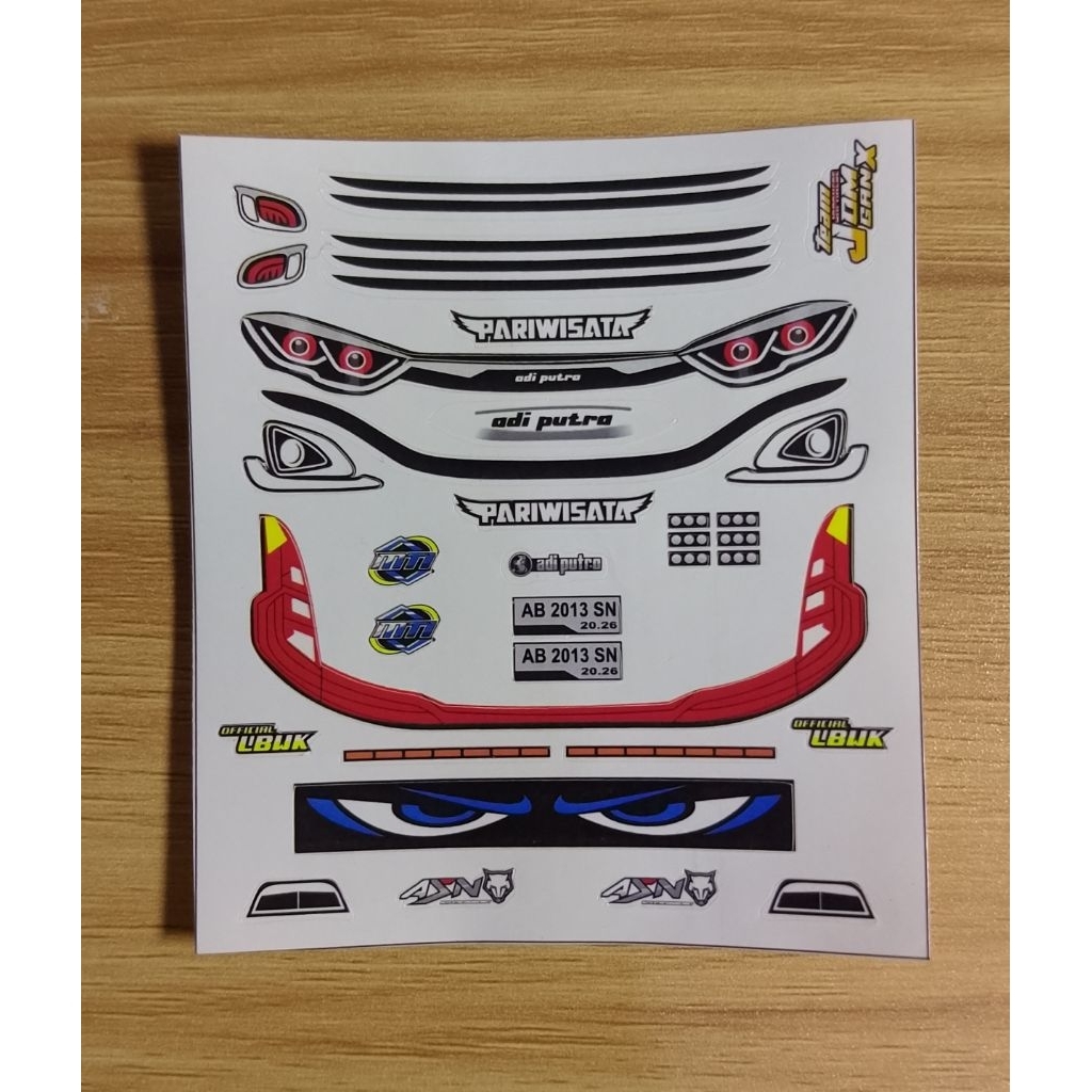 Jual Stiker Lampu Miniatur Bus Jb3 Lbwk | Shopee Indonesia