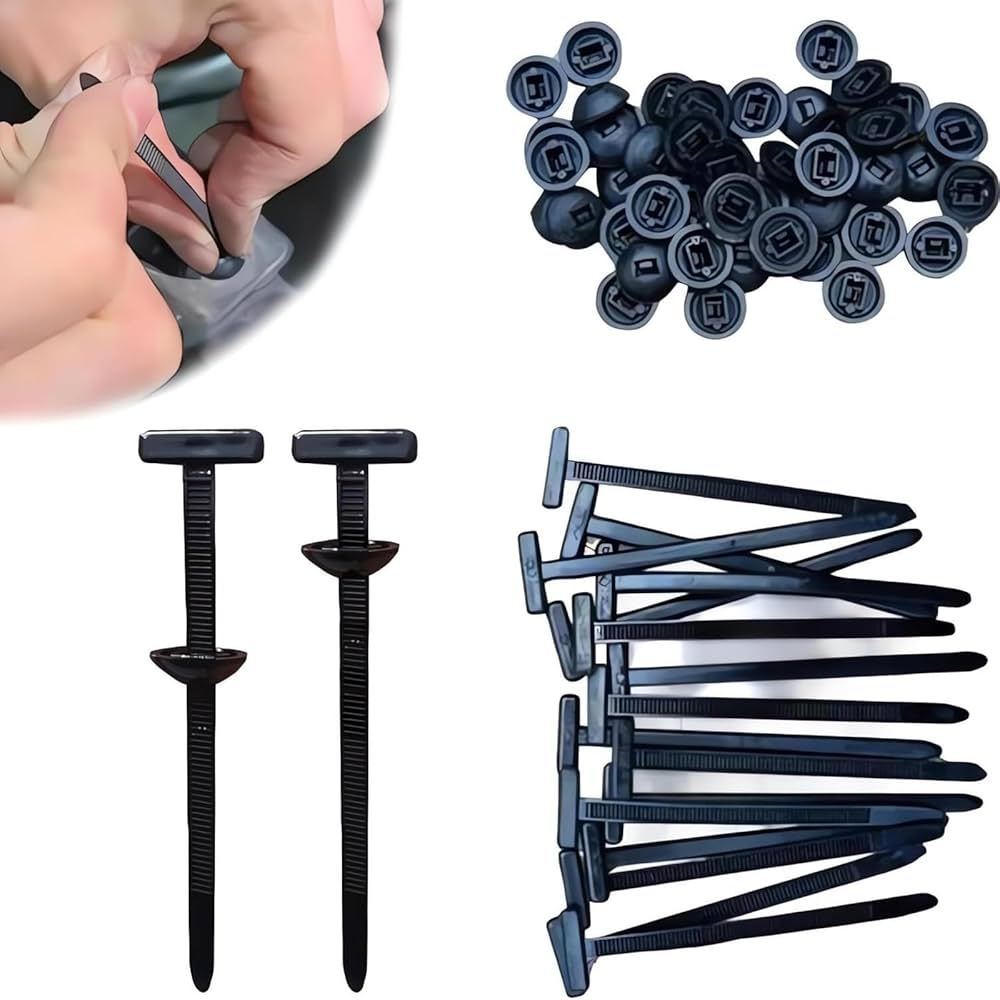 Jual Klip Rivet kabel tis Nilon Cable Ties Mobil Car Fasteners Clip Zip ...