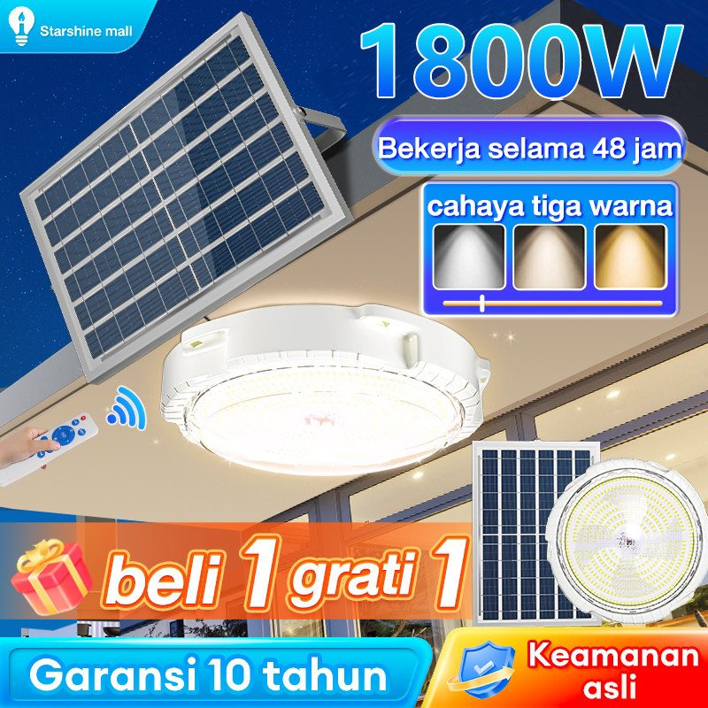 Jual 【Garansi 10 tahun】 Lampu Tenaga Surya Solar Ceiling Lampu 1000W ...