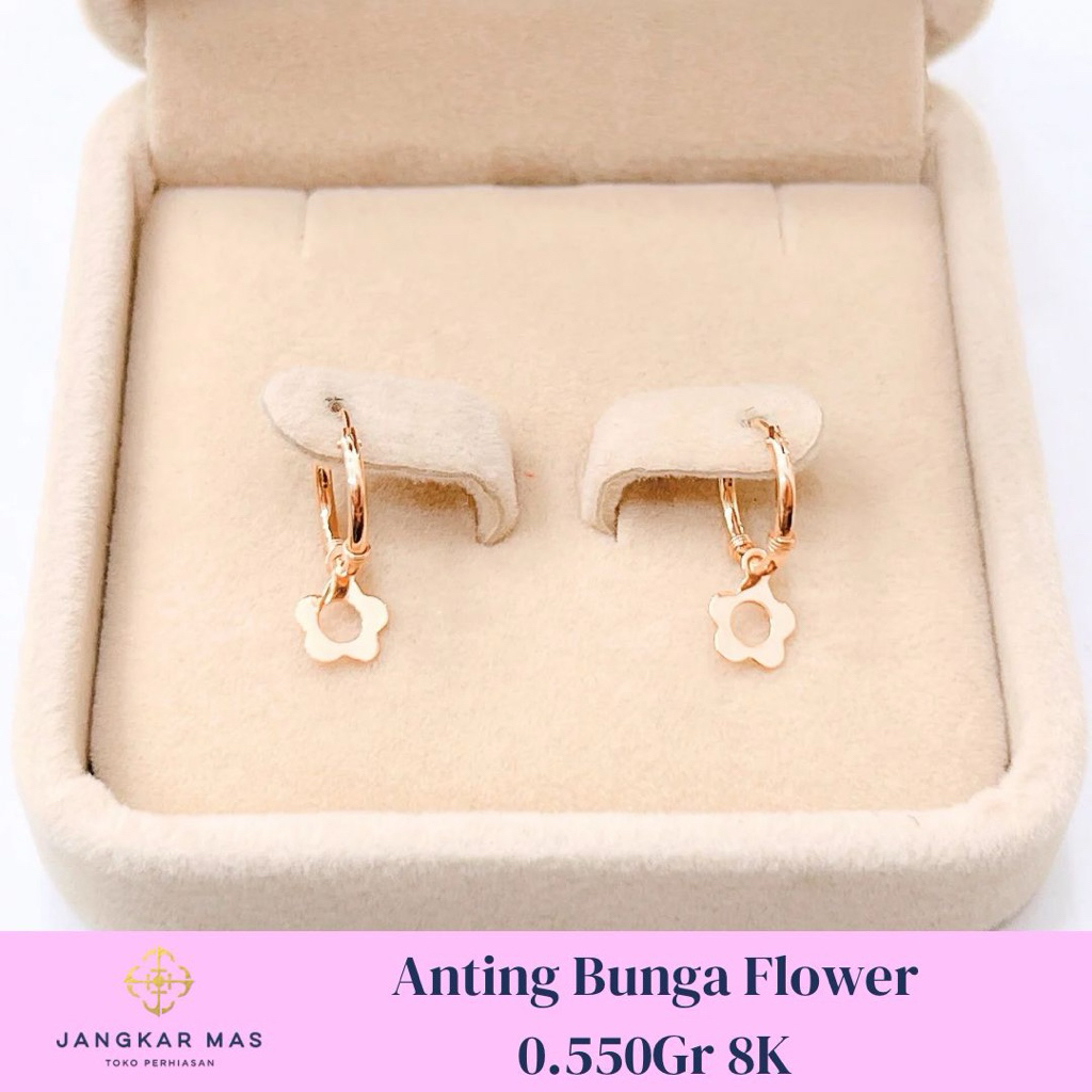 Jual ANTING BUNGA FLOWER 8K 0.550GR | Shopee Indonesia