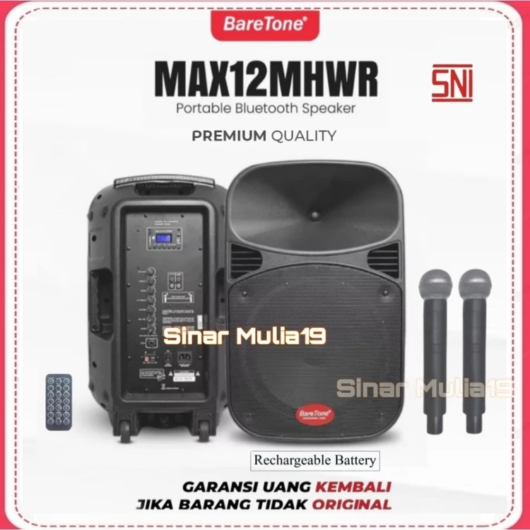 Speaker BarTone Portable Aktif 12 Inchi