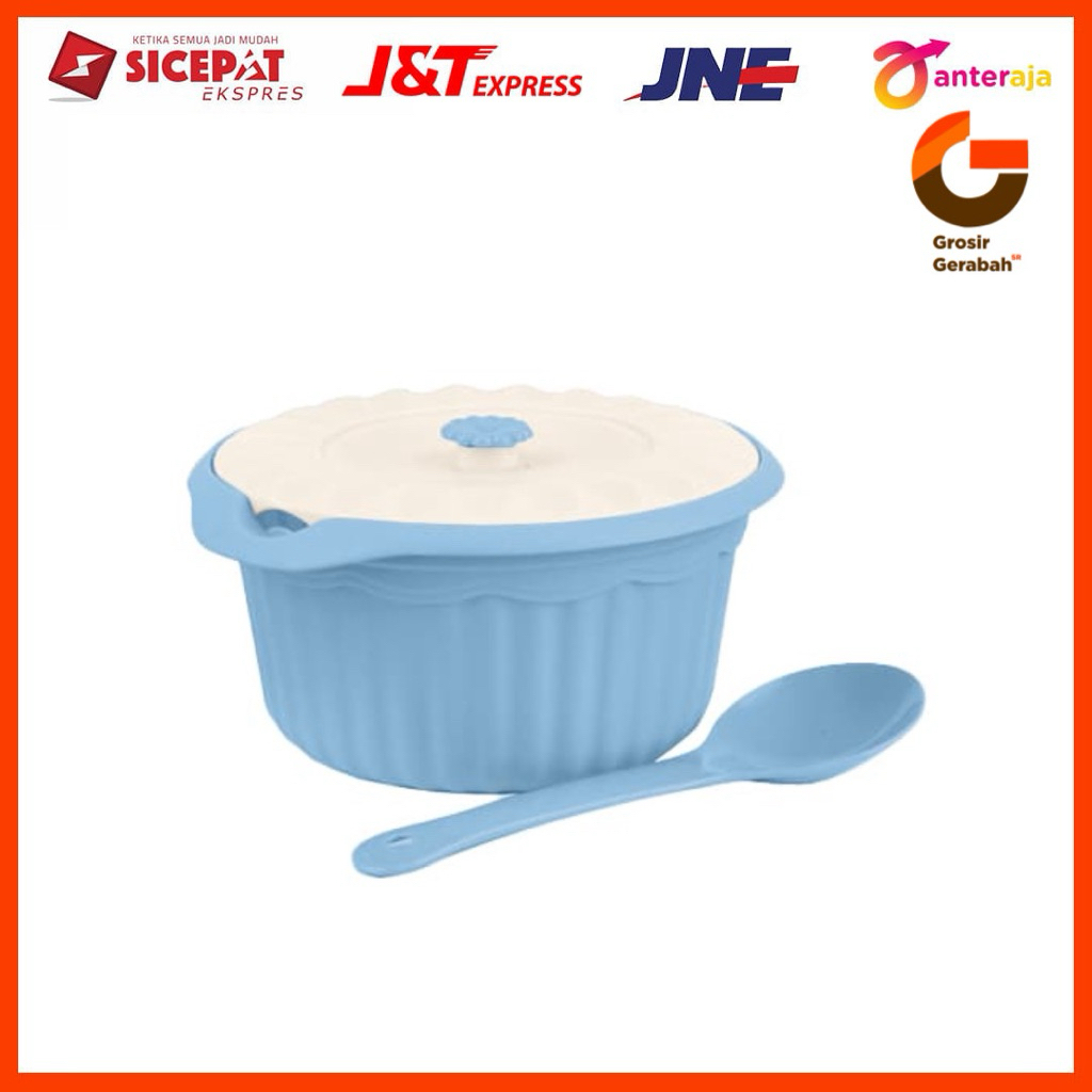 Jual susan basi bulat zafira retro + tutup + sendok 61028 | Shopee ...