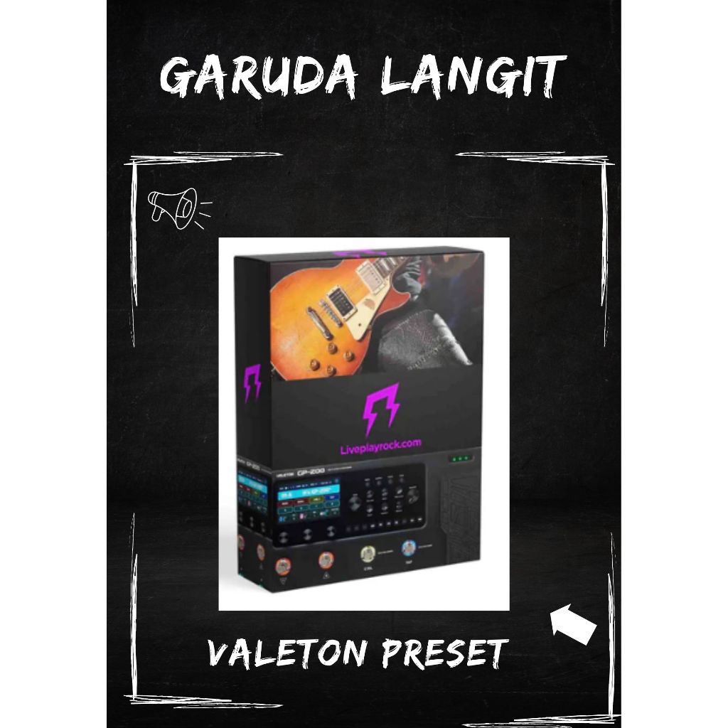 Jual Liveplayrock Guns and Roses Slash style For Valeton GP200 presets ...