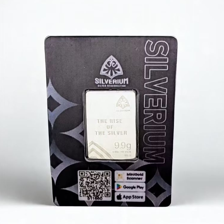 Jual SILVERIUM - Perak Batangan Silverium 9,9 Gram Original by Minigold ...