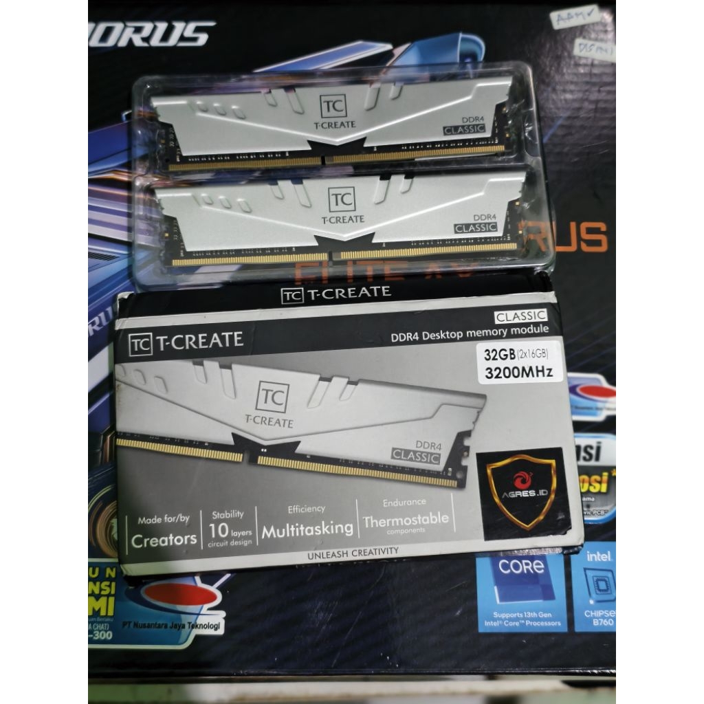 Jual RAM DDR4 Team T-Create Classic 32GB (16GBx2) 3200MHz | Shopee ...