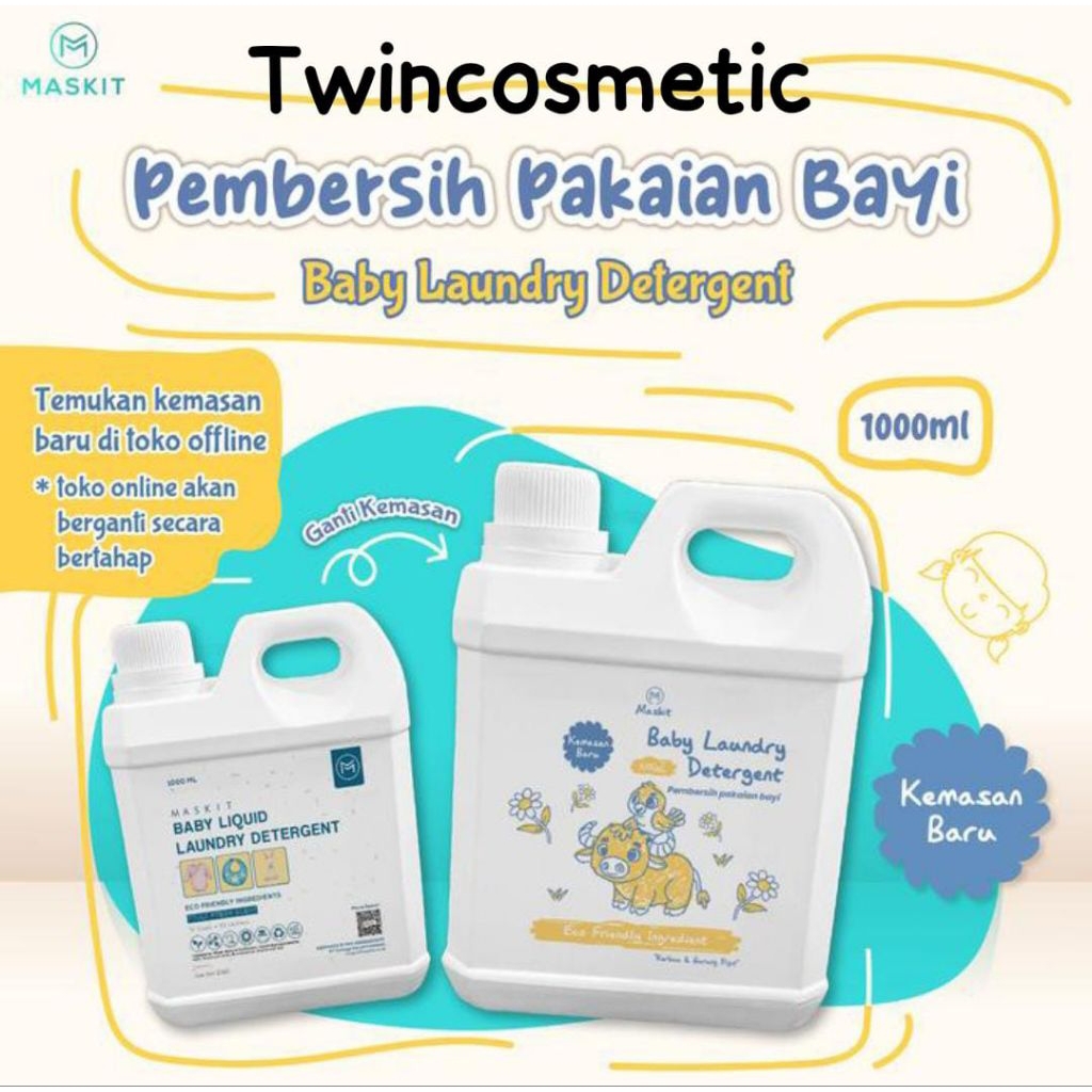 Jual Maskit Baby Liquid Laundry Detergent 1 kg | Shopee Indonesia