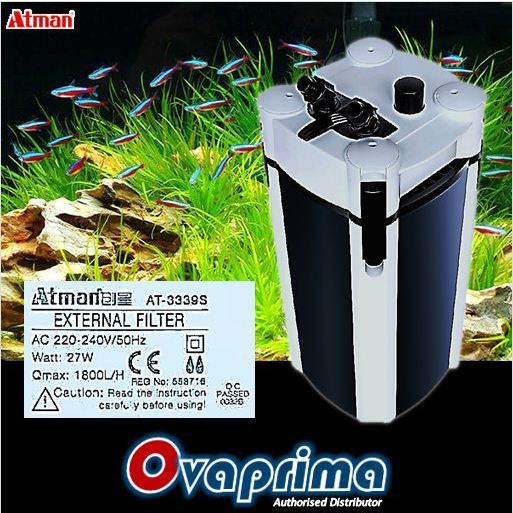 Jual Atman AT-3339s New Aquarium/Aquascape External Canister Filter ...