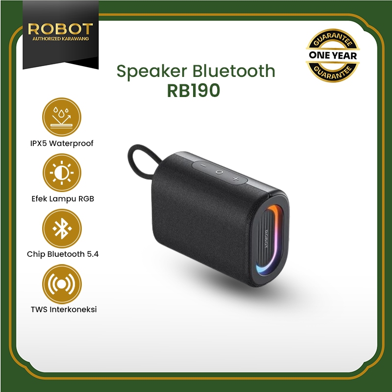 Jual ROBOT Speaker Outdoor Portable Bluetooth 5.4 Powerful Bass 5W Anti ...