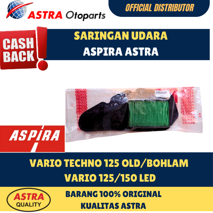 Jual FILTER UDARA ASPIRA H2-17210-KZR-1710 