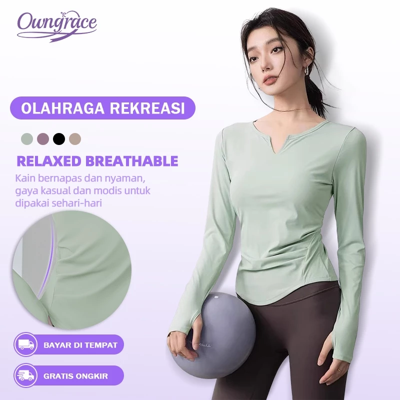 Kaos Olahraga Lengan Panjang