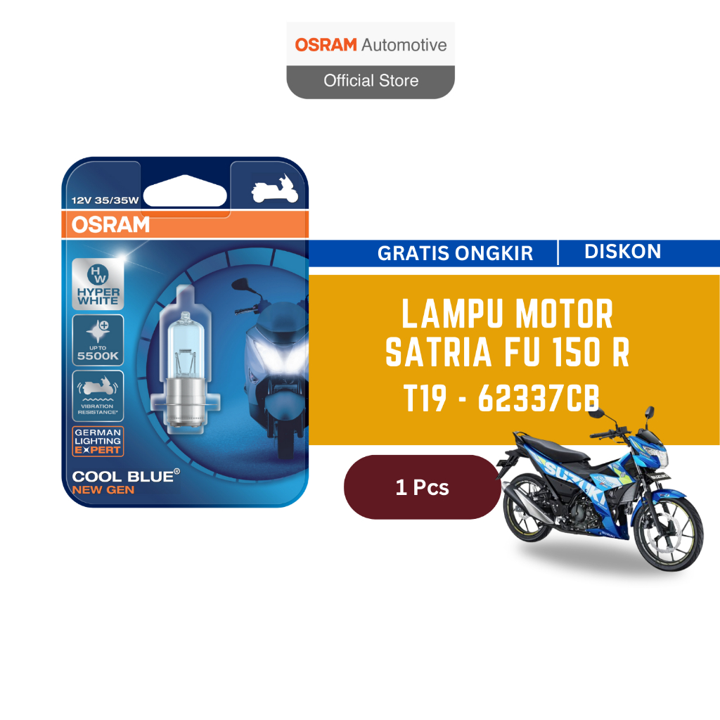 Jual Osram Lampu Depan Motor Suzuki Satria Fu 150R 2004 - 2013 62337CB ...