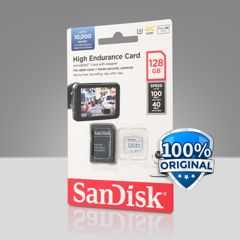 Jual Memory Kamera HP CCTV 128GB SanDisk High Endurance microSD Card ...