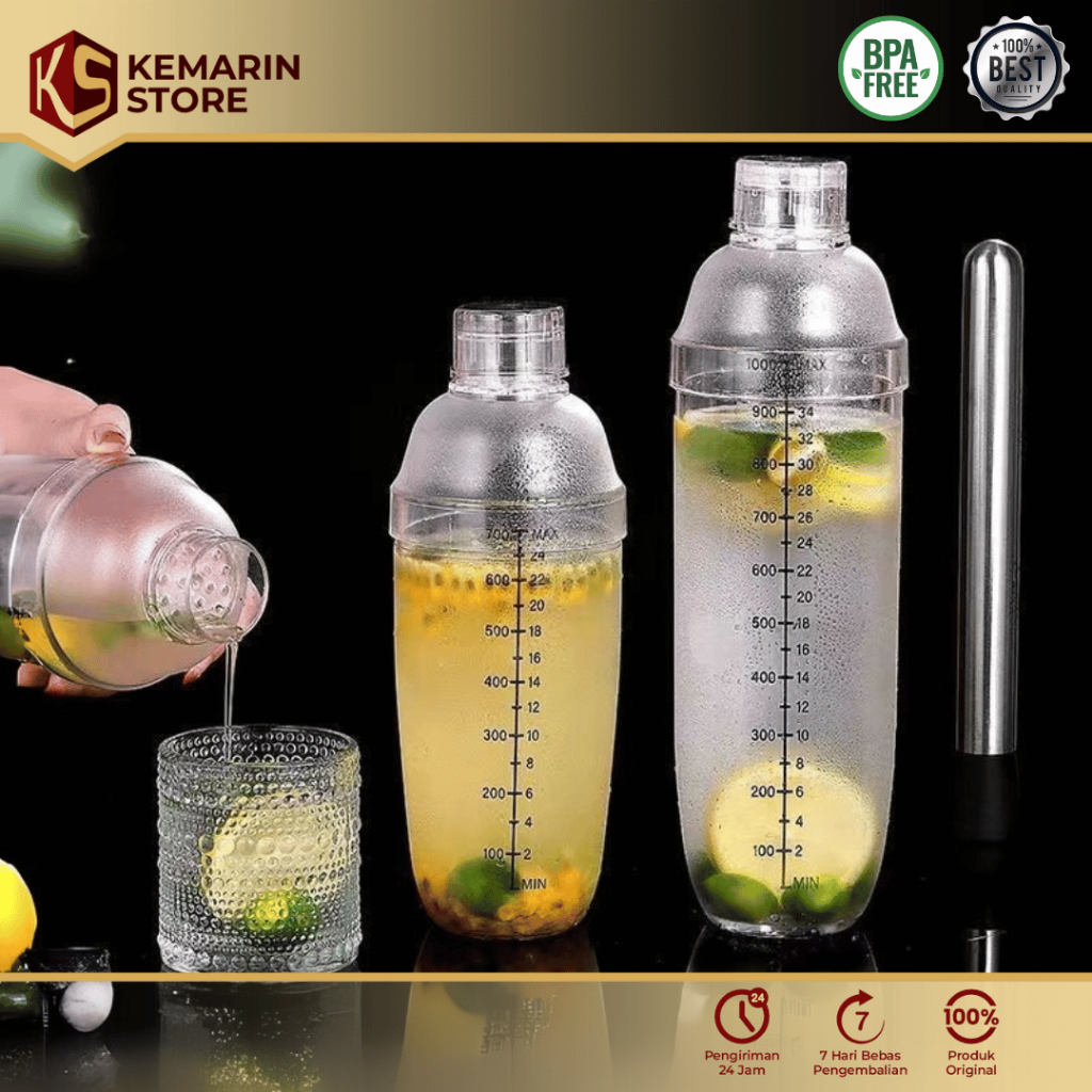 Jual KEMARIN STORE Shaker minuman cocktail Shaker Bartender Milk shake ...