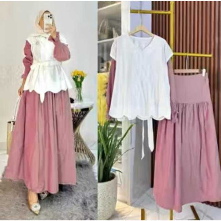 Jual DODEA DEPOK- YARA SET ROK CRINKLE AIRFLOW LD 110 // SETELAN ROK ...