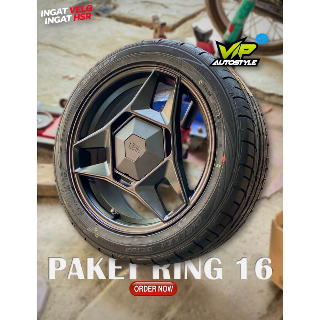 Jual Velg Agya New R16 HSR Velg Brio Ayla Jazz Calya Mobillio Neta V ...