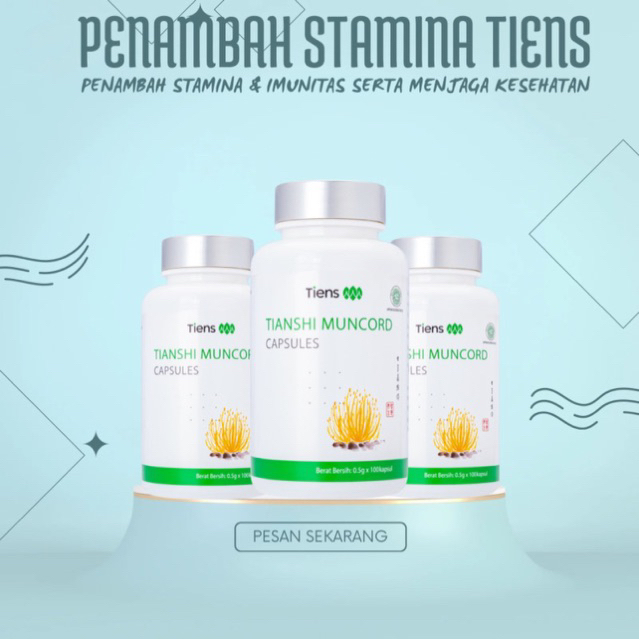 Jual [BISA COD]Muncord Tiens Cordyceps Kapsul Original Tianshi Penambah ...