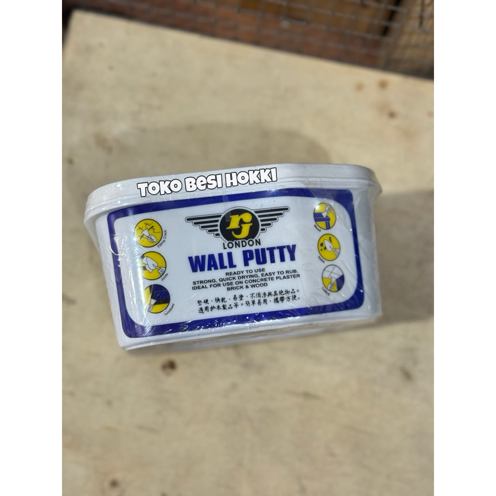 Jual Dempul Tembok RJ London / Dempul Wall Putty RJ London 0.5kg ...