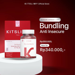Kitslimy Paket Anti Insecure BPOM [Capsule Plus Kitslimy Slimmingtea] | Capsule diet detox | Pelangsing BPOM | Minuman Pelangsing Herbal