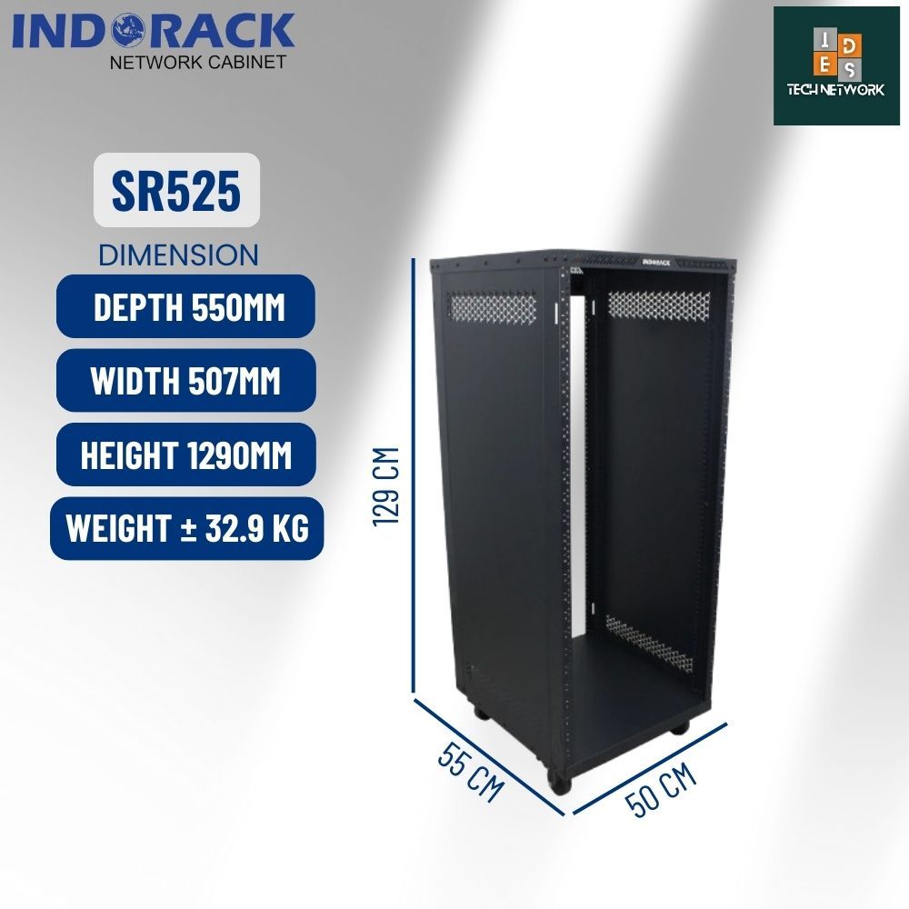Jual Rack Server Indorack Sound Rack SR525 25U Depth 550mm | Shopee ...