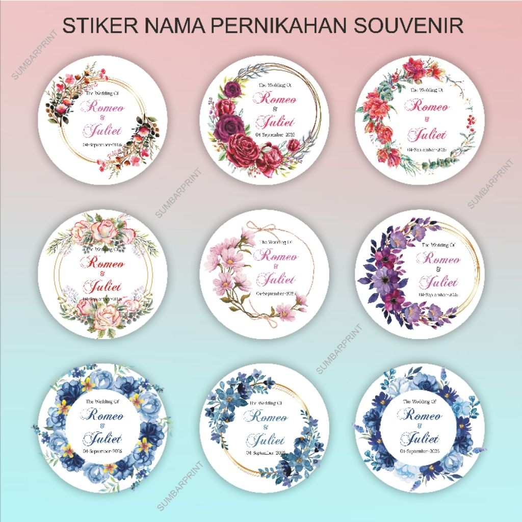 Jual Stiker wedding sovenir undangan custom | Shopee Indonesia