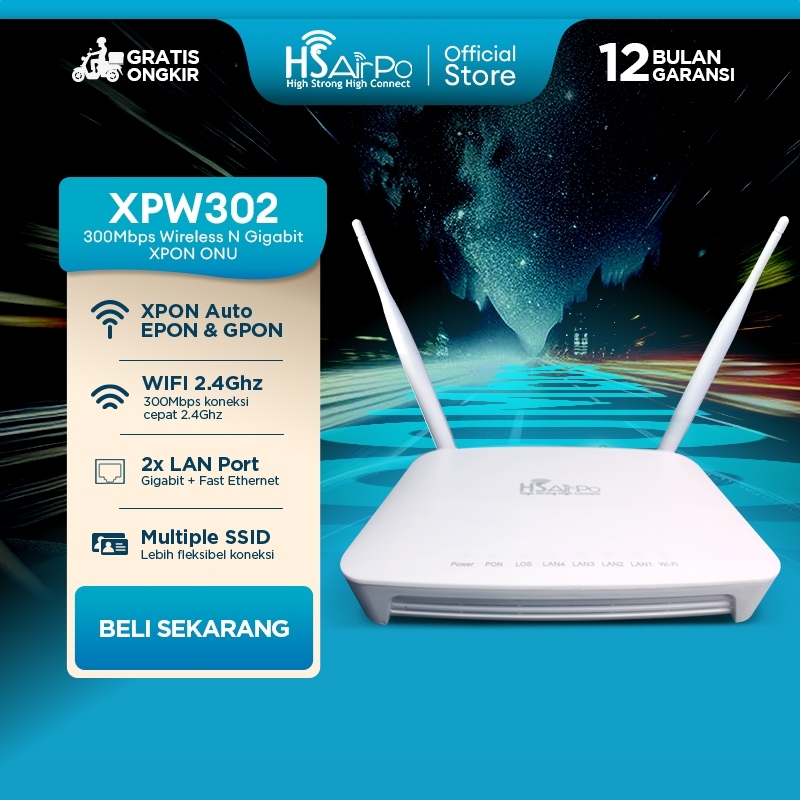 Jual Router [POSTEL] XPON XPW 302 Internet Fiber – Modem ONT WiFi Cepat ...