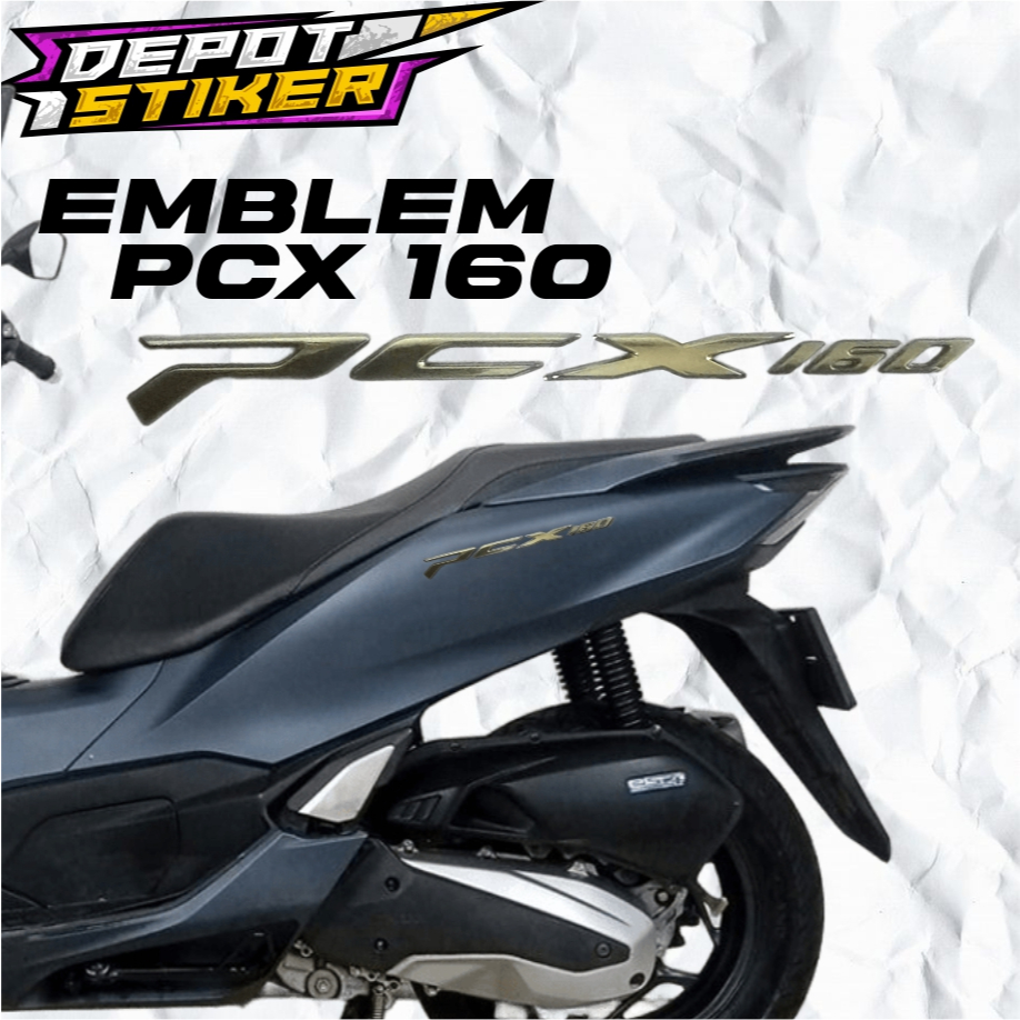 Jual ORIGINAL EMBLEM ALL NEW HONDA PCX 160 2025 GOLD EMAS ROADSYNC ...