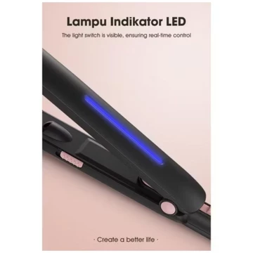 SAMONO Hair Straighter Curler Catokan Rambut Lurus Dan Keriting LED Indikator SW HS20