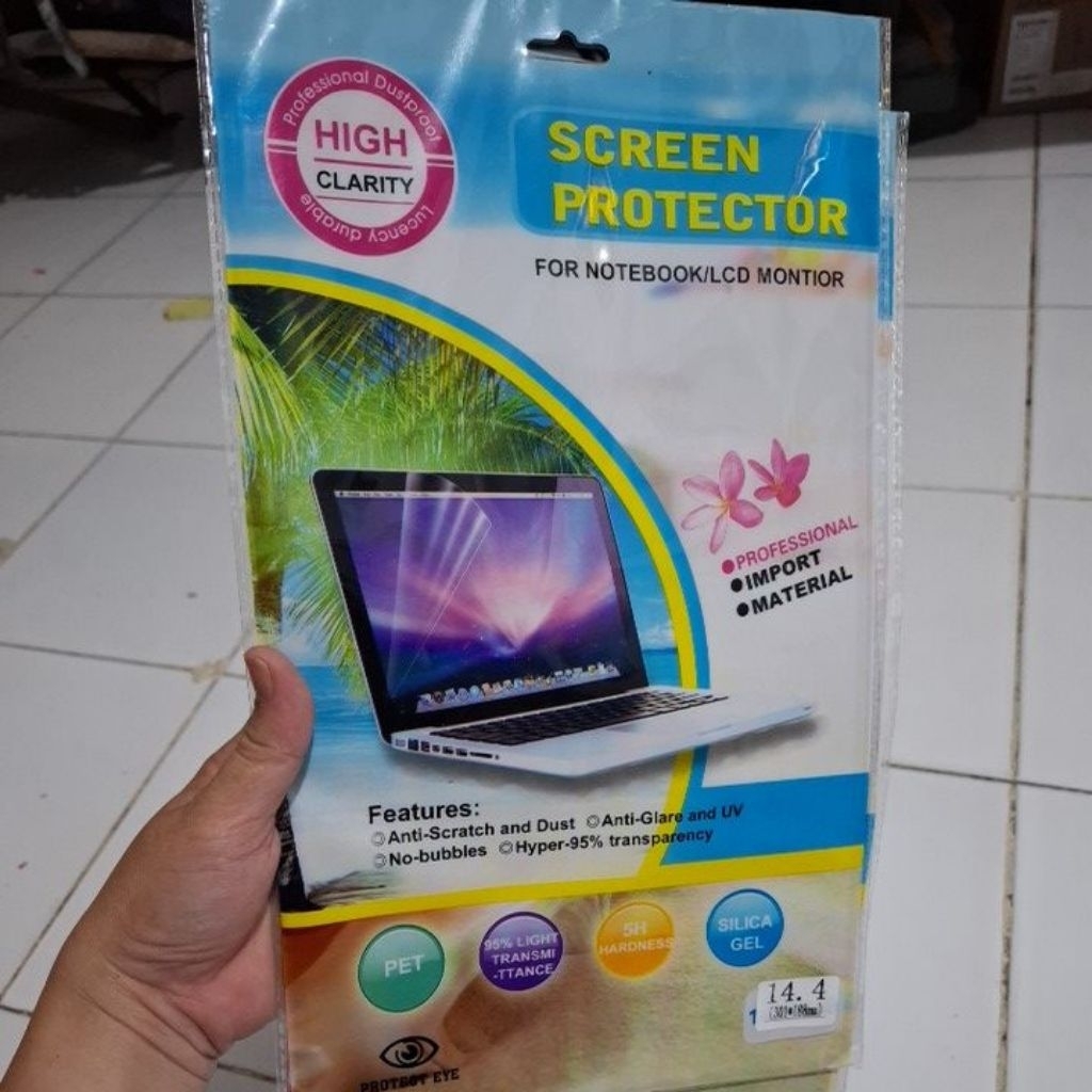 Jual screen guard ANTI GORES NOTEBOOK 14,4 INCH Anti gores 14,4 inci ...