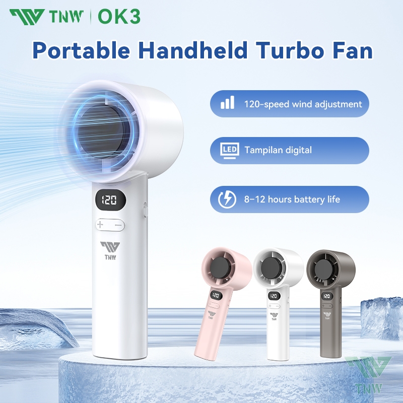 Jual TNW OK3 Portabel Kipas Angin Handheld Fan Kipas Angin Turbo 120 ...