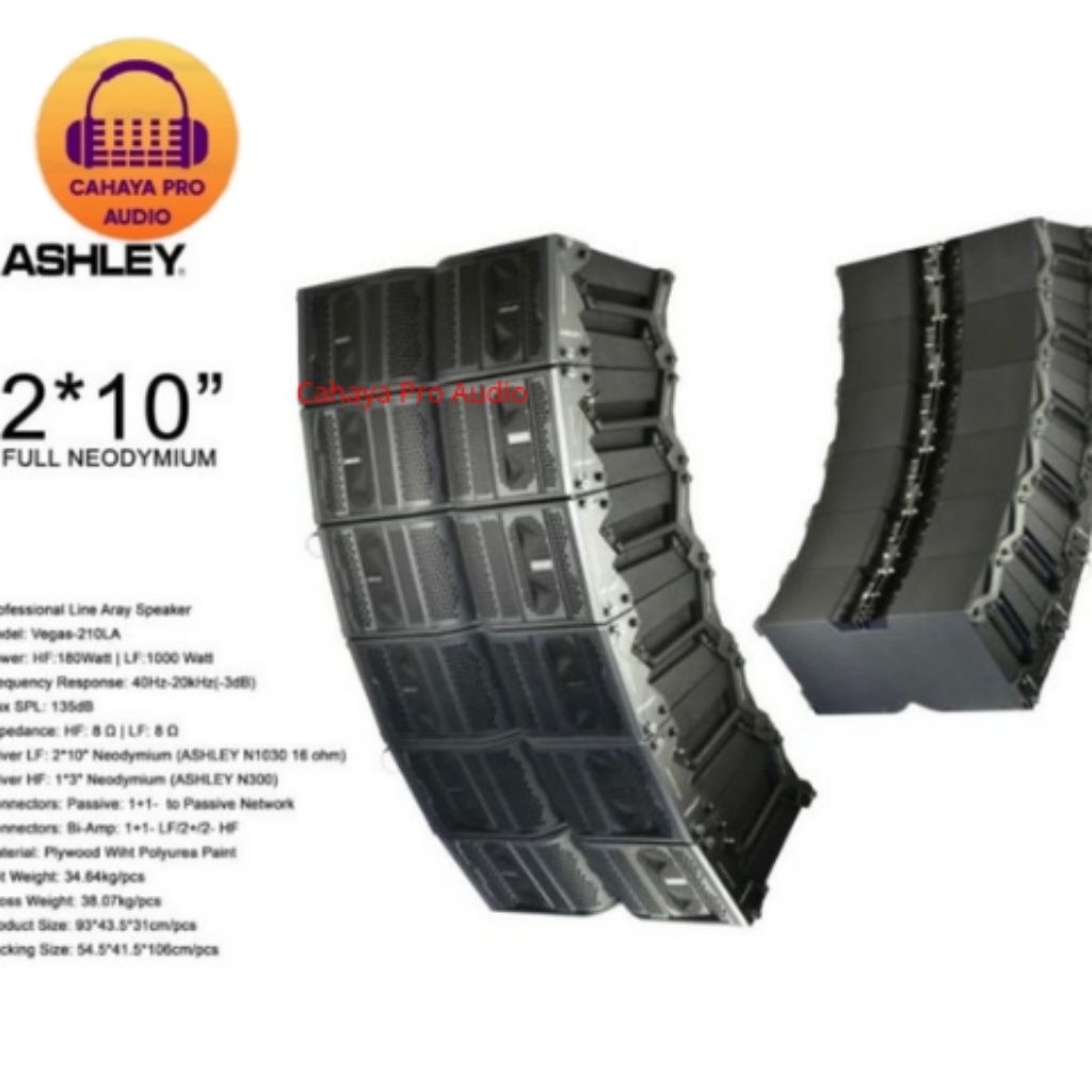 Jual Speaker Line Array Ashley Vegas 210 LA Original Ashley Speaker ...