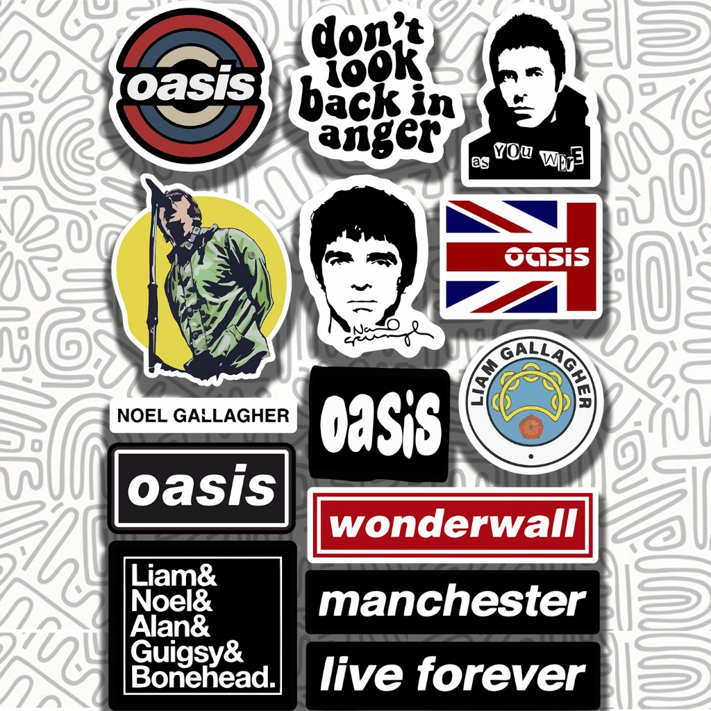 Jual Sticker Band Oasis Wonderwall || Stiker Aesthetic Band | Shopee ...