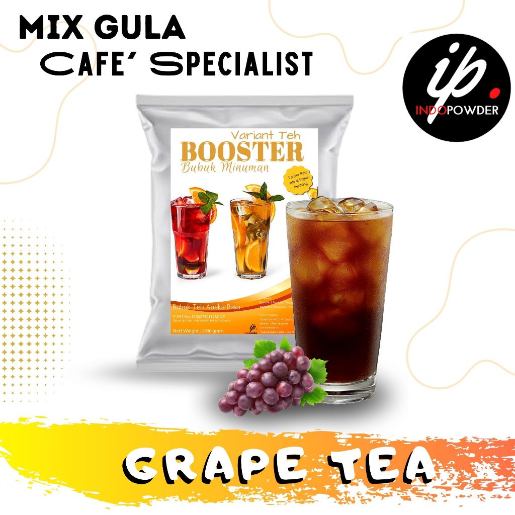 Jual Indopowder - Bubuk Minuman GRAPE TEA / TEH RASA ANGGUR 1Kg untuk ...