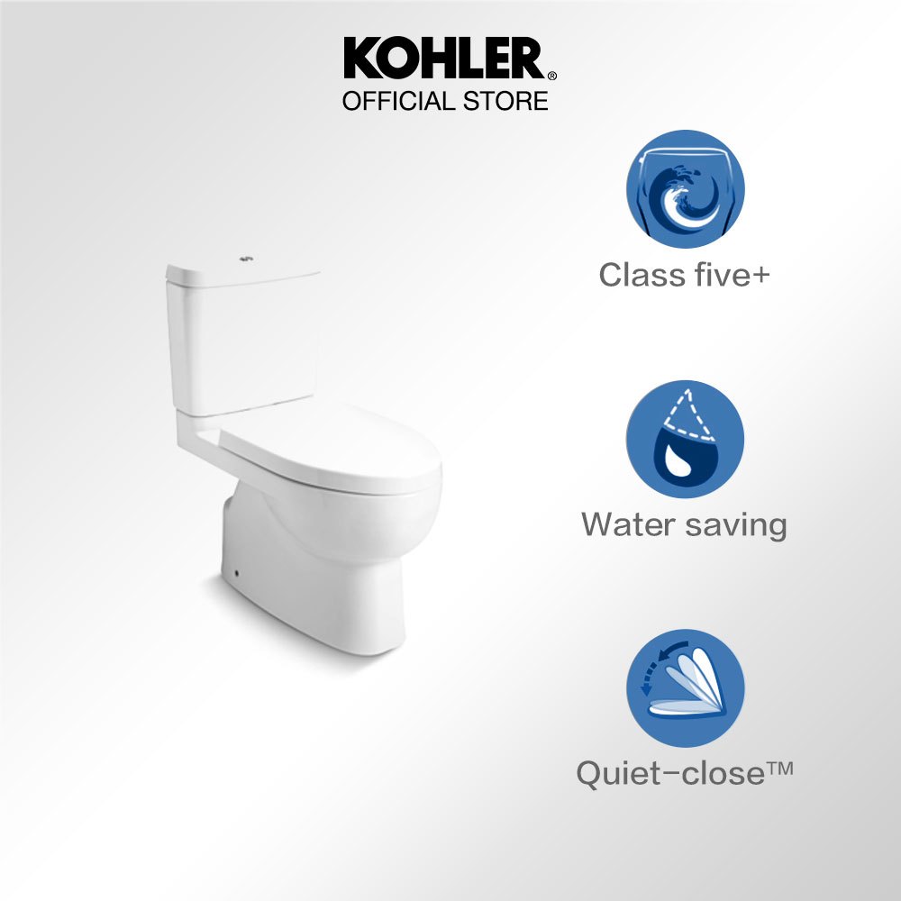 Jual (Complete Set) KOHLER Reach Skirted 2PC 305mm Toilet Class Five K ...