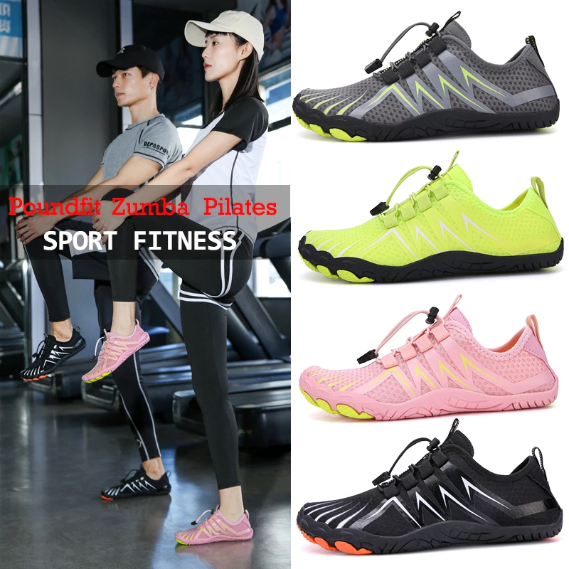 Sepatu Poundfit wanita Pria Sepatu Zumba Sepatu Pilates Sepatu Fitness Sepatu Hiking Sepatu Yoga anti slip wanita Sepatu Sepeda Gowes Sepatu Tracking Sepatu Trekking Sepatu Sepeda Sepatu Senam - foto 1