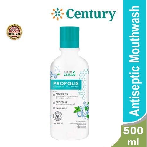 Jual SECRET CLEAN PROPOLIS ANTISEPTIC MOUTHWASH PEPPERMINT 500ML ...