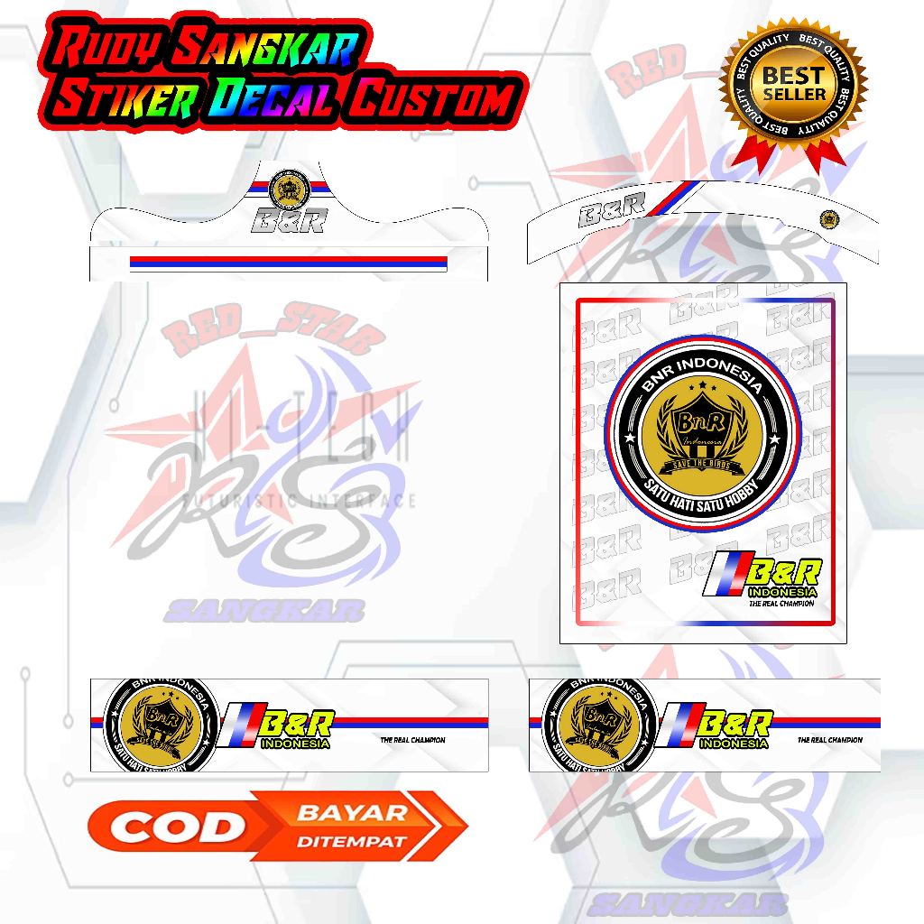 Jual STIKER DECAL BNR PUTIH BNR TERBARU STIKER DECAL TERBARU SANGKAR ...