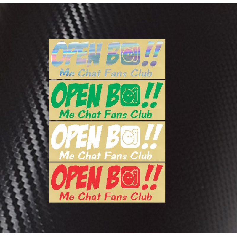 Jual stiker open bo me chat sticker cutting open bo me chat viral ...
