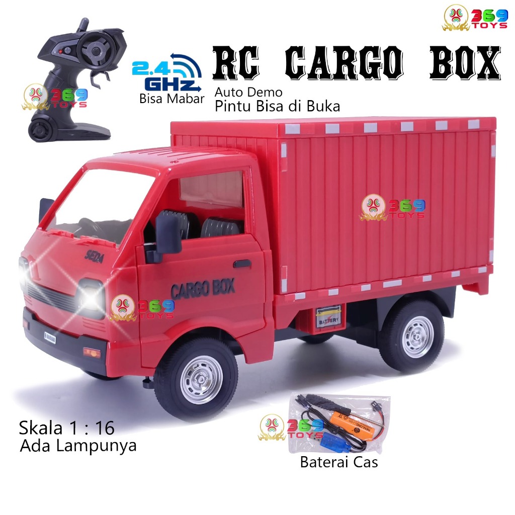 Jual MAINAN RC CARGO TRUCK BOX SEDA BOX 2,4 GHZ RC CARRY PICKUP CARGO ...
