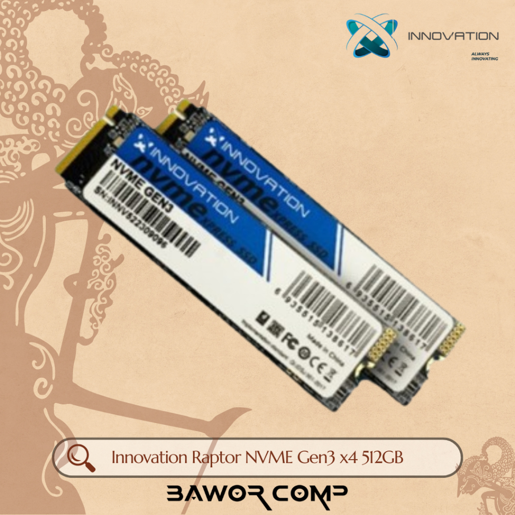 Jual Innovation Raptor Series SSD M.2 2280 NVMe 512GB PCIe Gen3 x4 | M2 ...