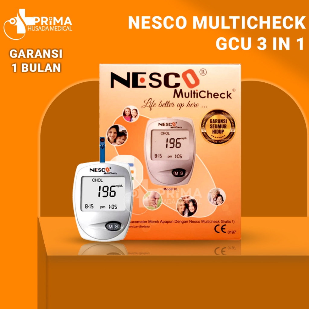 Jual NESCO Multicheck GCU 3 in 1 / Cek Gula Darah Original / Kolesterol ...