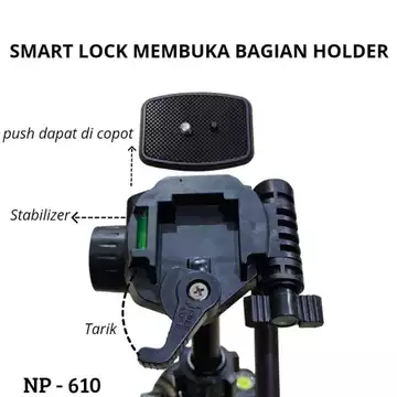 Neepho NP 610 Tripod Multifungsi Photography Kamera Cellphone DSLR