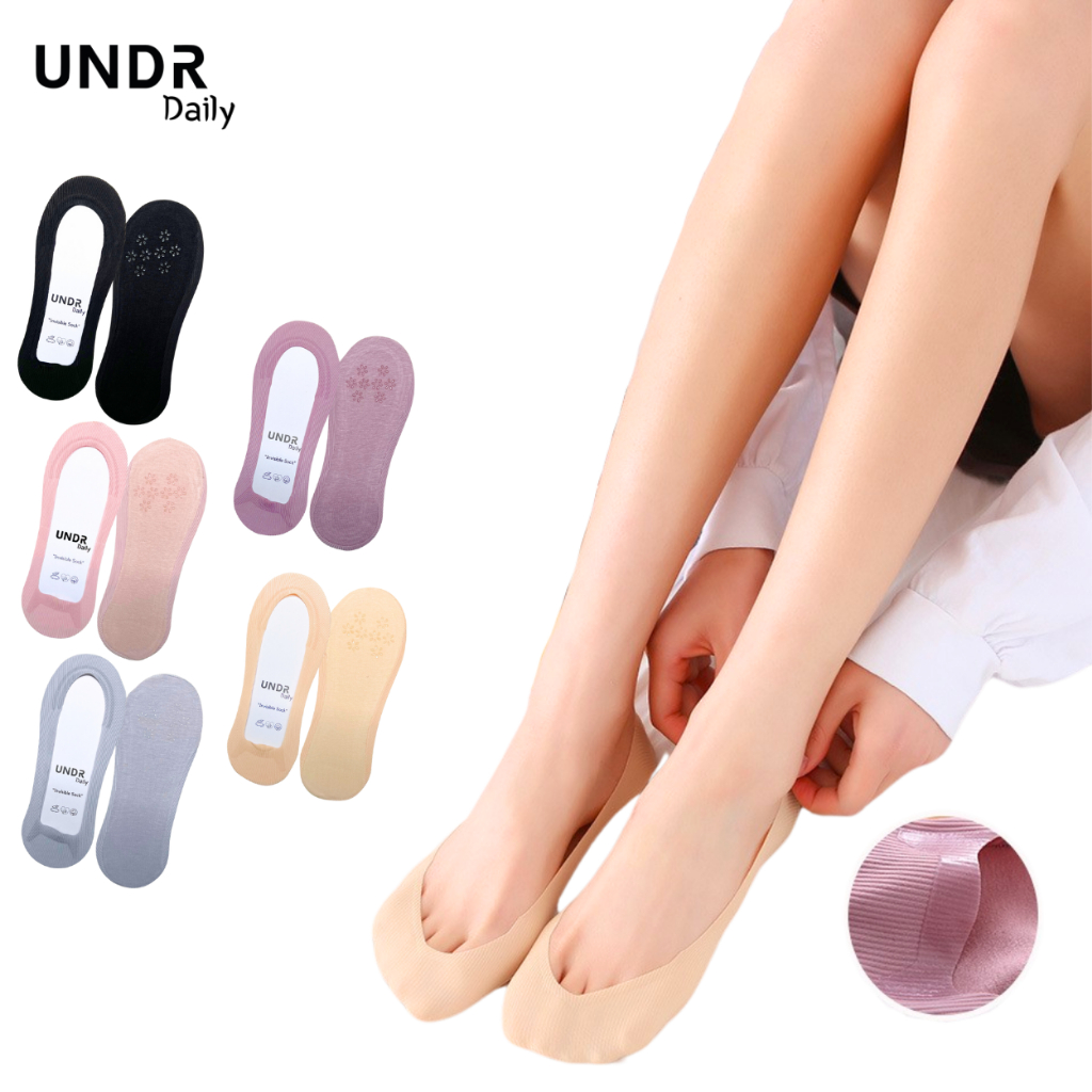 Jual UNDR Invisible Socks Wanita Kaus Kaki Perempuan Seamless Tidak ...