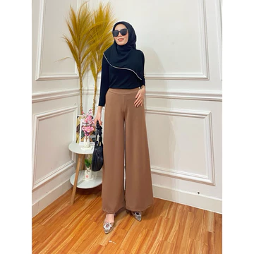 Kulot Scuba Wanita XL Bahan Premium Melar