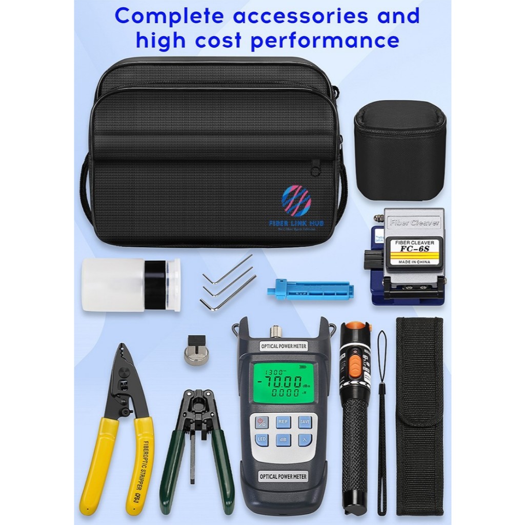 Jual FTTH Fiber Optic Tool Kit COMPTYCO With Fiber Cleaver -70~+6dBm ...