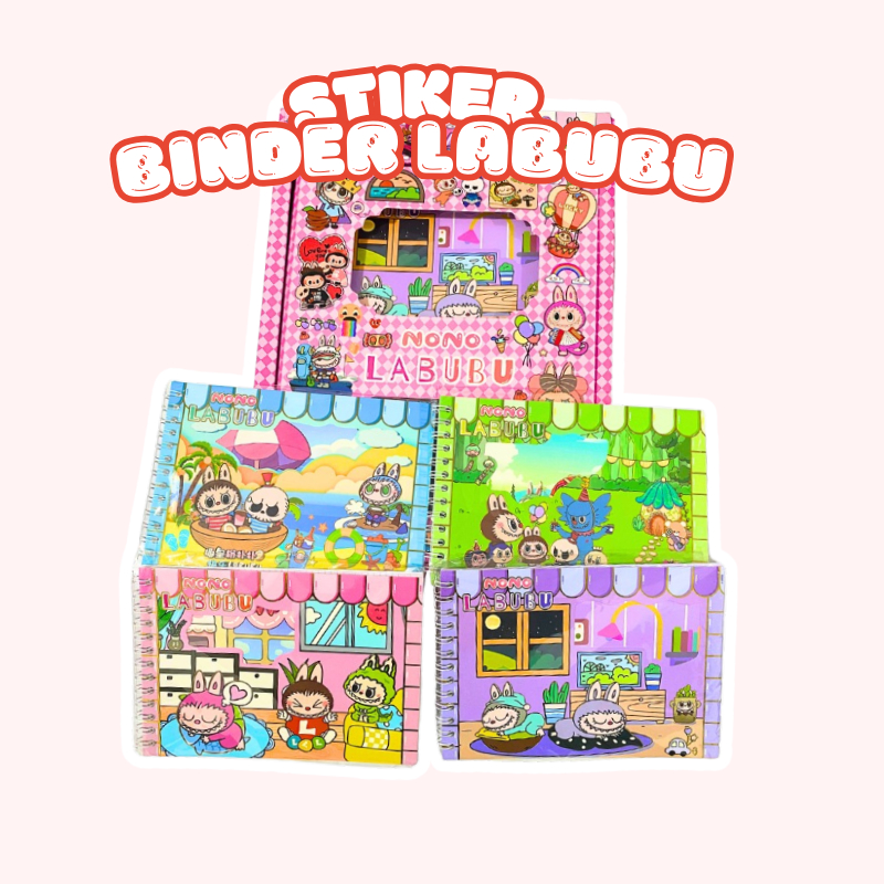 Jual MPS Sticker Lucu Motif Karakter Labubu Sticker Buku Isi 10 Lembar ...
